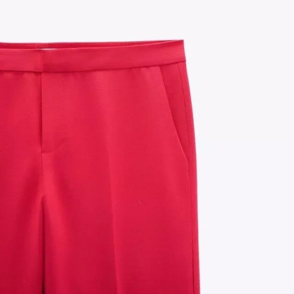 🆕️ Zara Fuschia Lowrise Flared Trousers - Picture 4 of 4